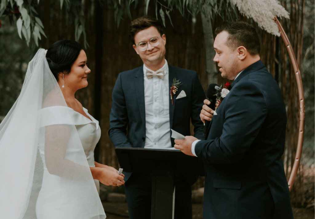 LGBTQIA+ friendly marriage officer ceremony