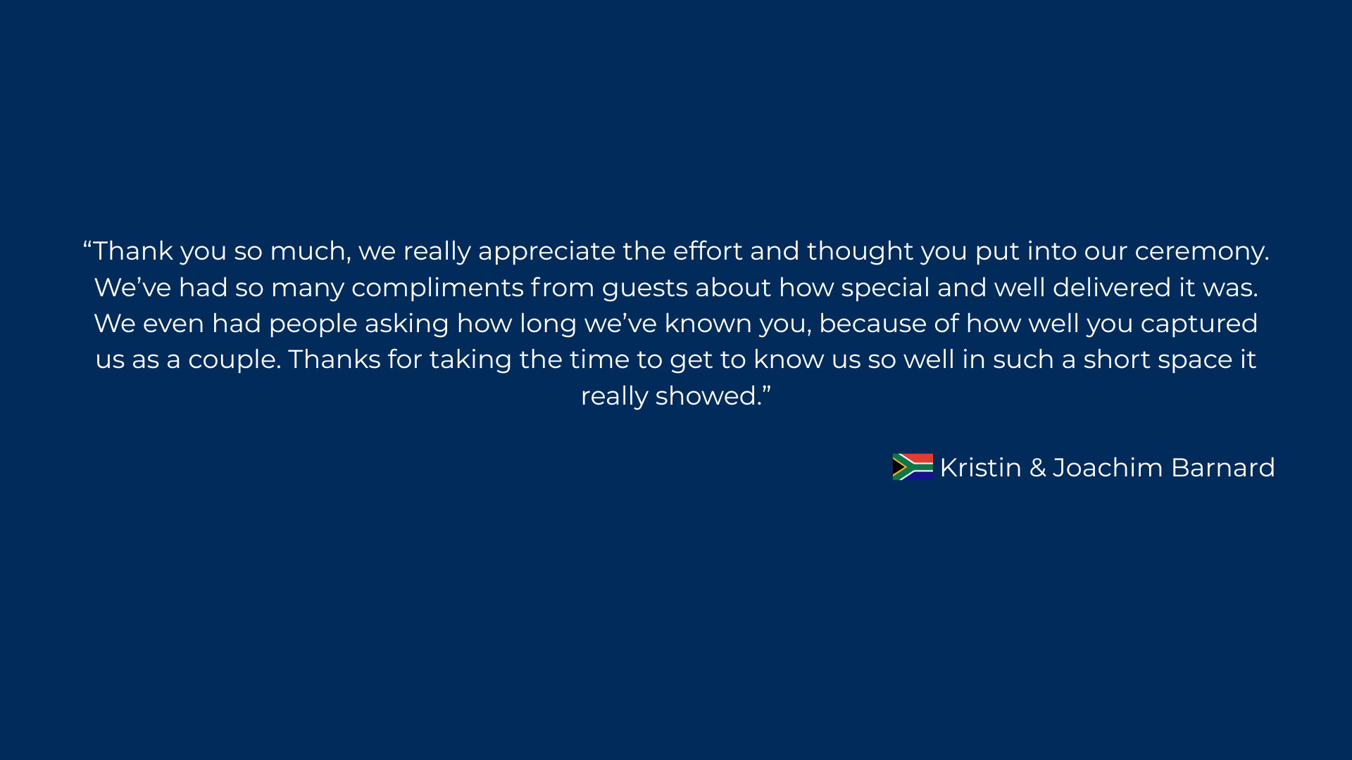 testimonial carousel desktop view k&j